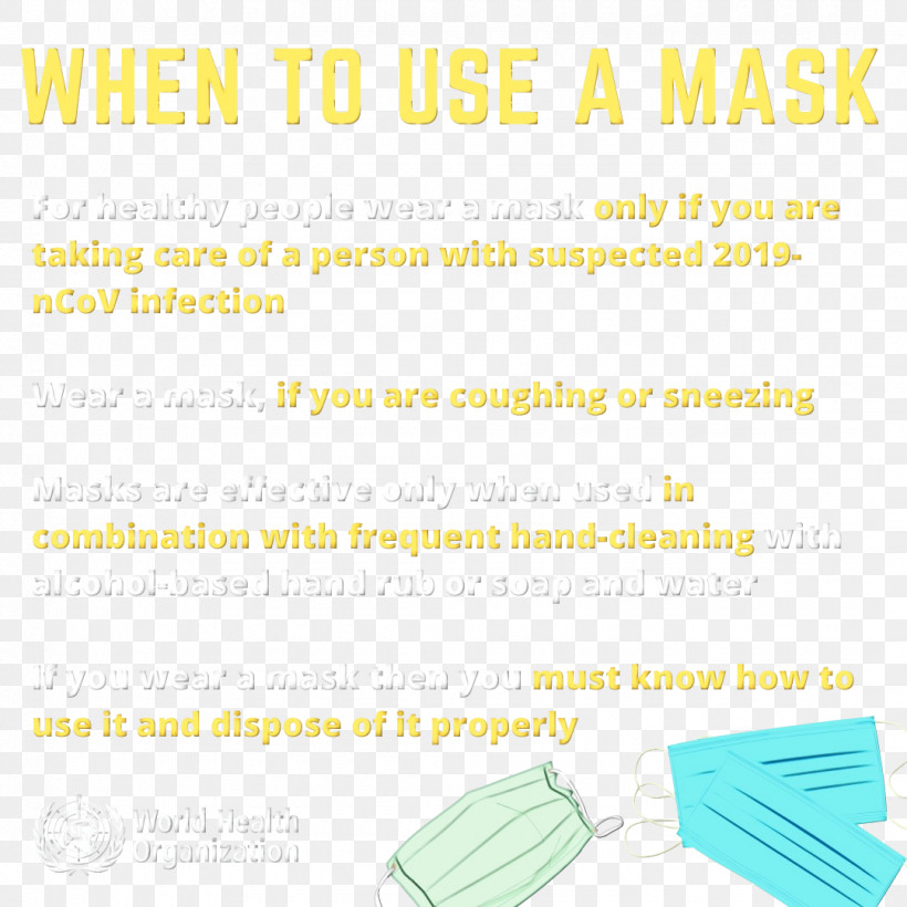 Text Yellow Font, PNG, 1080x1080px, 2019ncov, Coronavirus, Covid19, Mask, Paint Download Free