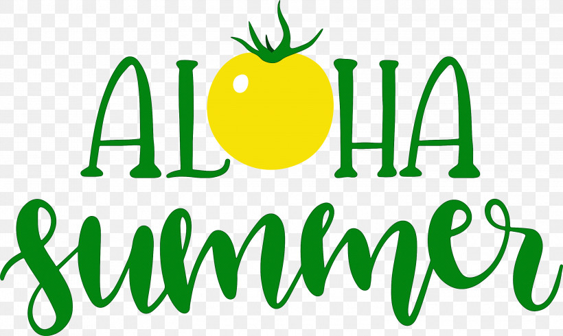 Aloha Summer Summer, PNG, 3000x1795px, Aloha Summer, Fruit, Green, Happiness, Line Download Free