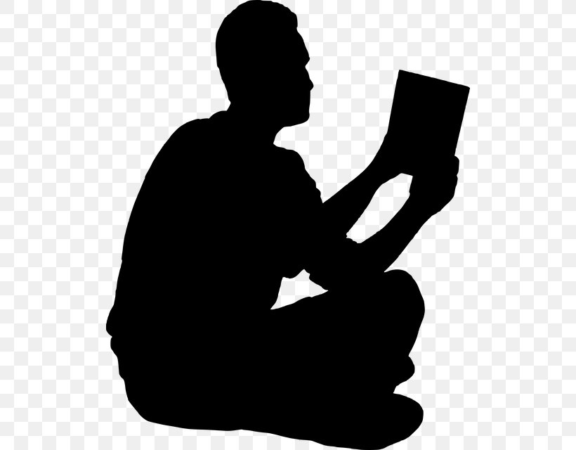 Book Silhouette Reading, PNG, 518x640px, Book, Black And White, Book Discussion Club, Drawing, Hand Download Free