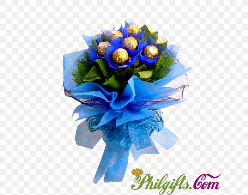 Ferrero Rocher Flower Bouquet Dangwa Flower Market Gift, PNG, 645x645px, Ferrero Rocher, Arrangement, Artificial Flower, Blue, Blue Rose Download Free