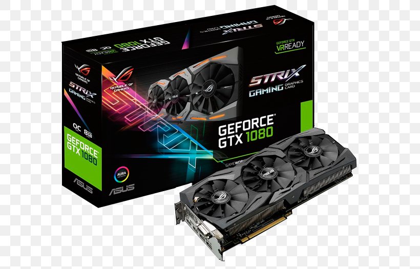 Graphics Cards & Video Adapters NVIDIA GeForce GTX 1080 Ti GDDR5 SDRAM, PNG, 700x525px, Graphics Cards Video Adapters, Asus, Computer Component, Computer Cooling, Electronic Device Download Free