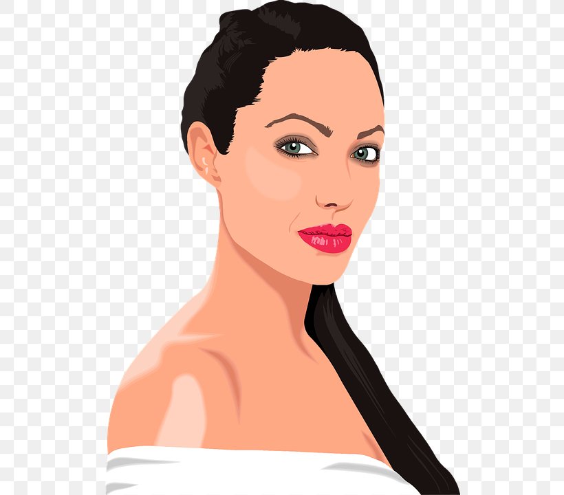 Angelina Jolie Hollywood Actor Clip Art, PNG, 518x720px, Watercolor,  Cartoon, Flower, Frame, Heart Download Free