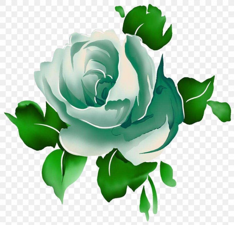 Beach Rose Green Blue Illustration, PNG, 1024x987px, Beach Rose, Blue, Blue Rose, Color, Cut Flowers Download Free
