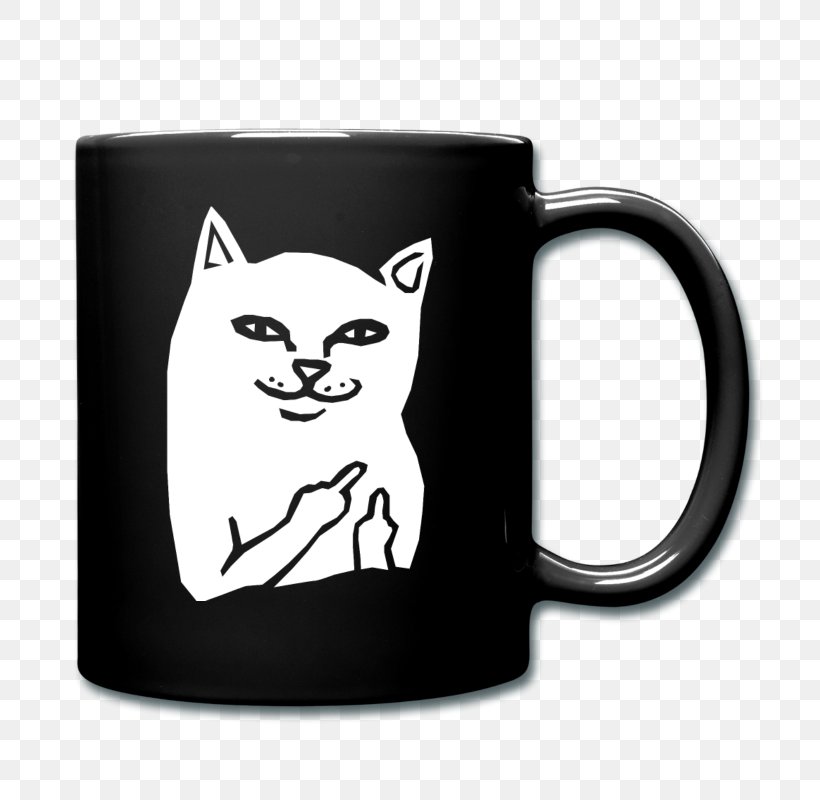 Cat T-shirt Coffee Cup Whiskers Mug, PNG, 800x800px, Cat, Black, Black And White, Carnivoran, Cat Like Mammal Download Free