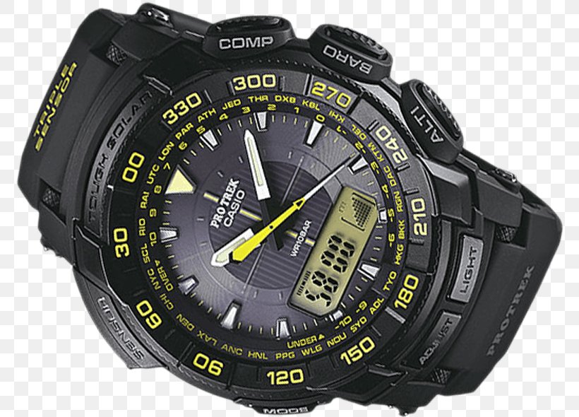 Watch Pro Trek Casio Tough Solar Clock, PNG, 820x590px, Watch, Brand, Casio, Clock, Clothing Accessories Download Free