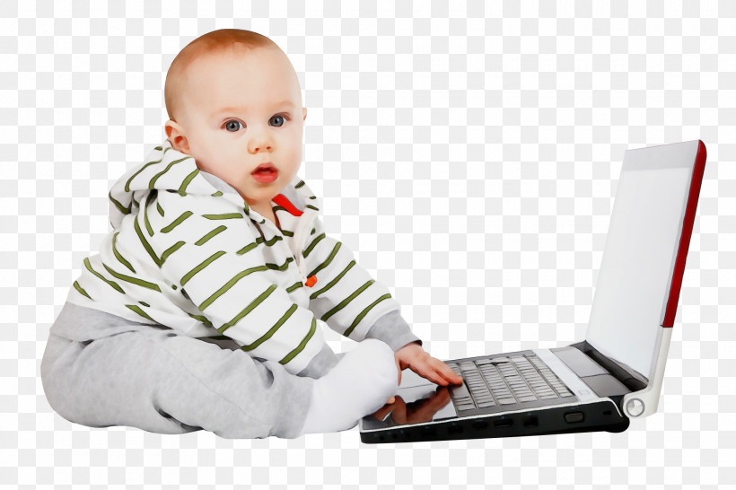 Child Laptop Baby Technology Sitting, PNG, 1920x1280px, Watercolor, Baby, Child, Computer, Laptop Download Free
