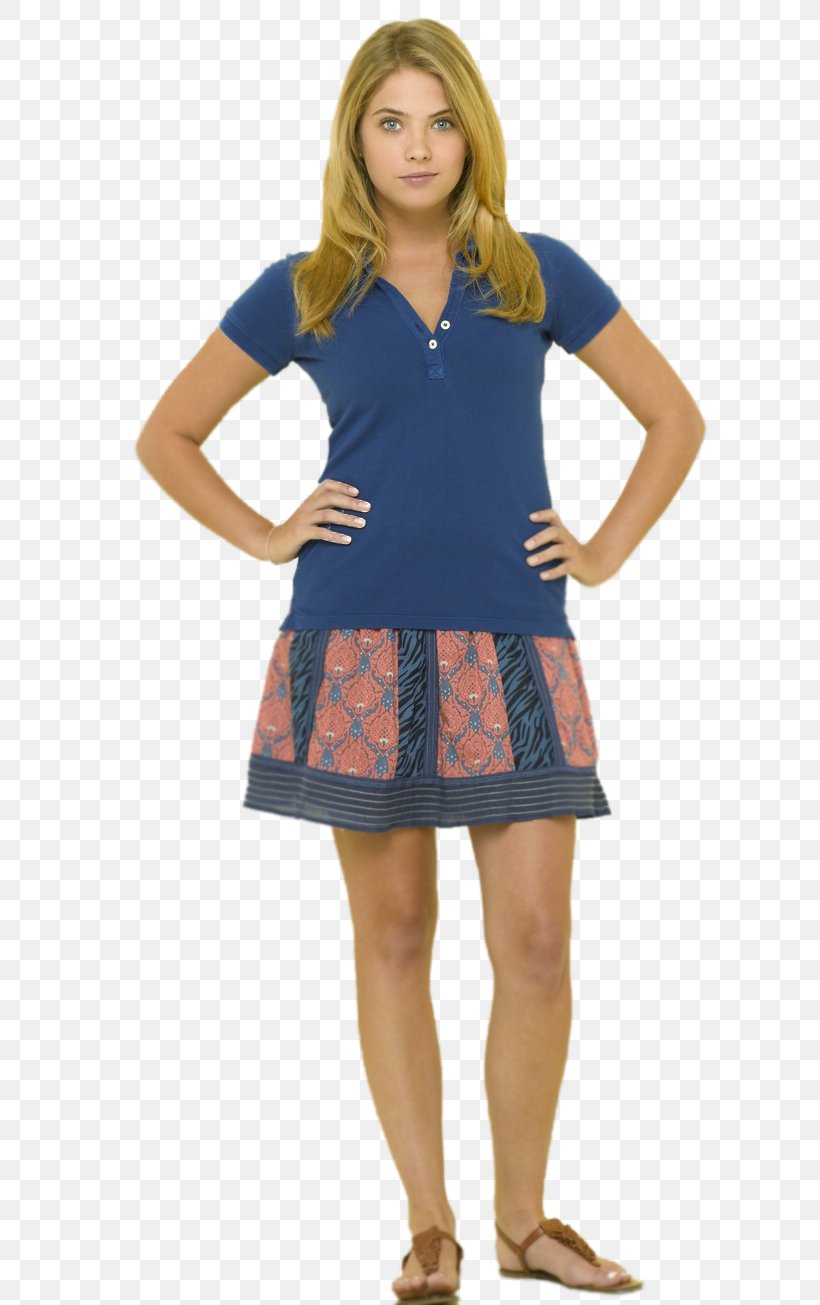 Ashley Benson T-shirt Dress Skirt Clothing, PNG, 634x1305px, Ashley Benson, Belt, Blue, Boat Neck, Clothing Download Free
