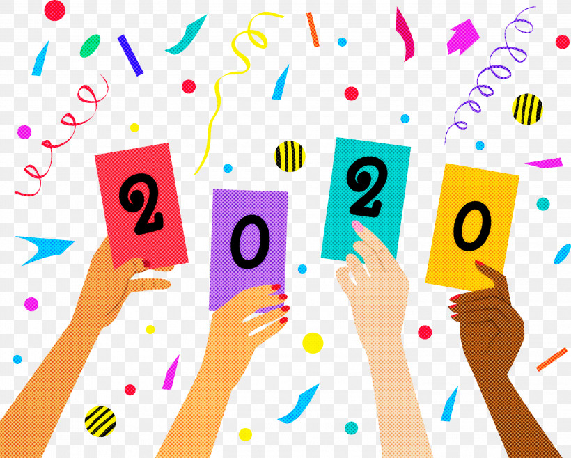 Happy New Year 2020 Happy 2020 2020, PNG, 2999x2407px, 2020, Happy New Year 2020, Celebrating, Happy 2020, Line Download Free