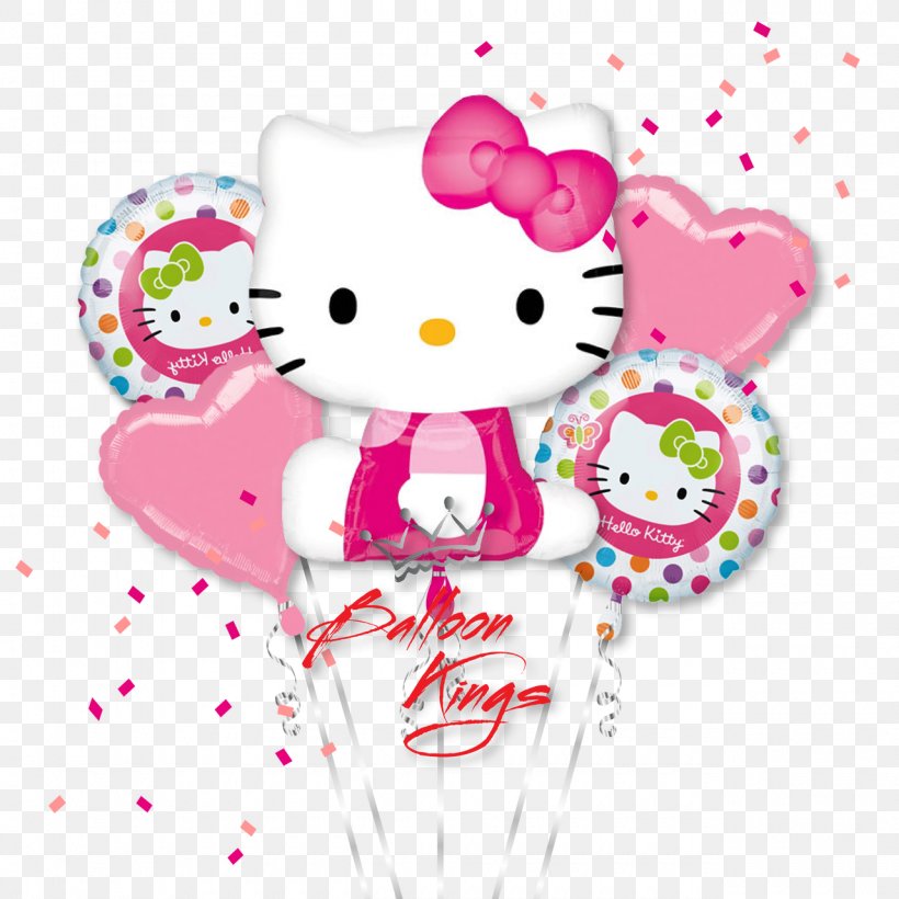 Hello Kitty Clip Art Balloon WordCamp Israel, PNG, 1280x1280px, Watercolor, Cartoon, Flower, Frame, Heart Download Free