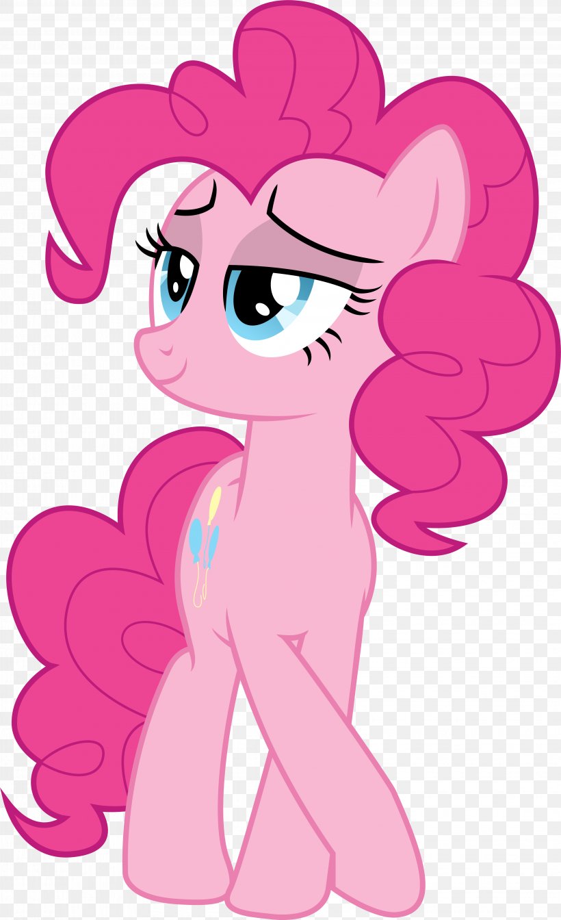 Pinkie Pie YouTube My Little Pony, PNG, 4125x6761px, Watercolor, Cartoon, Flower, Frame, Heart Download Free
