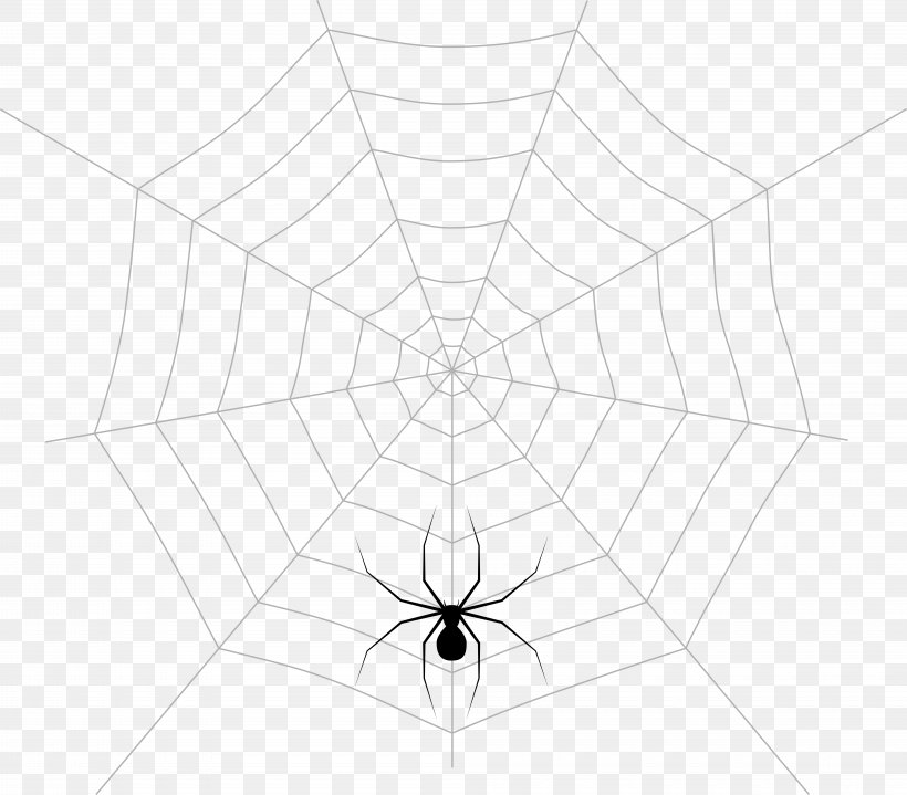 Spider Web Pattern Symmetry Point Angle, PNG, 8000x7022px, Spider Web, Arachnid, Arthropod, Black And White, Invertebrate Download Free