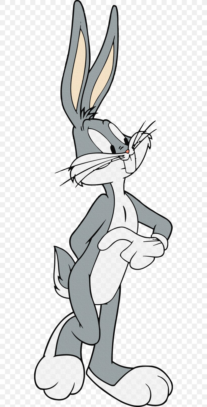 Bugs Bunny Daffy Duck Tweety Clip Art, PNG, 550x1610px, Bugs Bunny, Art, Artwork, Baby Looney Tunes, Black And White Download Free