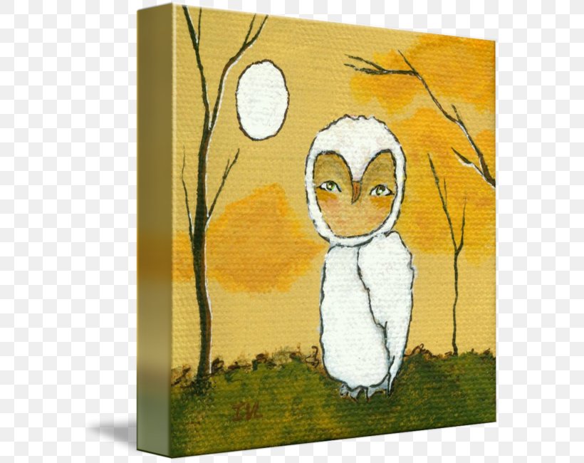 Owl Painting Flightless Bird, PNG, 589x650px, Owl, Art, Beak, Bird, Bird Of Prey Download Free