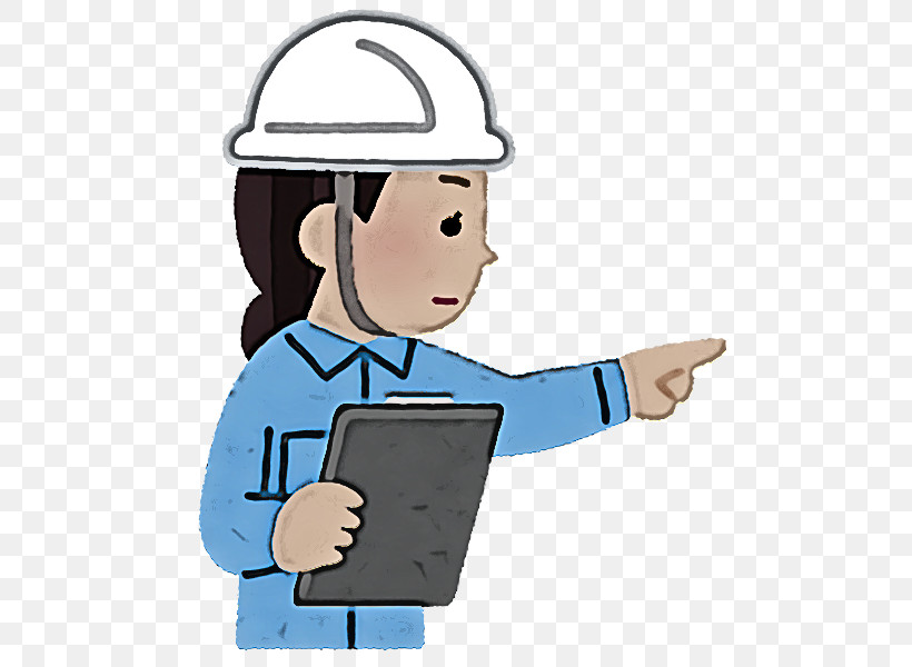 Cartoon Construction Worker Headgear Finger Package Delivery, PNG, 532x600px, Cartoon, Construction Worker, Finger, Gesture, Hard Hat Download Free