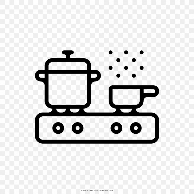 Drawing Stove Cooking Ranges Kitchen Coloring Book, PNG, 1000x1000px, Drawing, Area, Auto Part, Bathroom, Bed Download Free