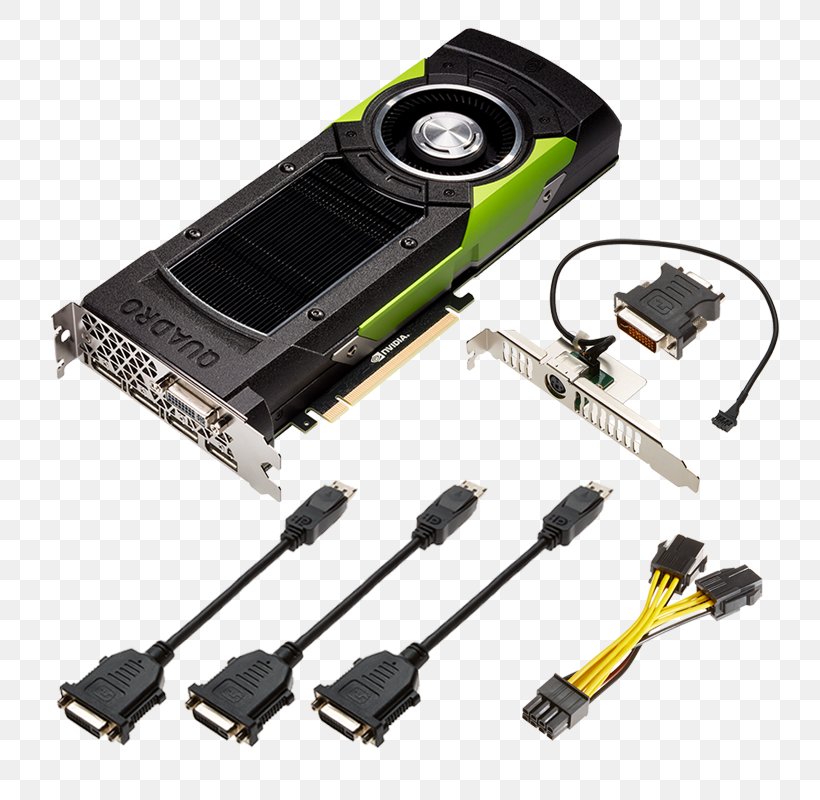 Graphics Cards & Video Adapters NVIDIA Quadro P6000 PNY Technologies GDDR5 SDRAM, PNG, 800x800px, Graphics Cards Video Adapters, Cable, Computer Component, Digital Visual Interface, Electronic Device Download Free