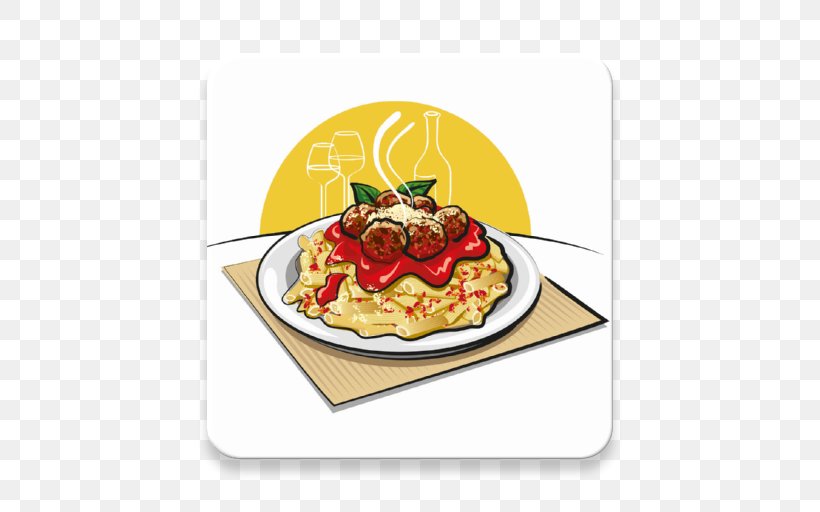 Pasta Meatball Lasagne Macaroni Clip Art, PNG, 512x512px, Pasta, Cooking, Cuisine, Dish, Fast Food Download Free