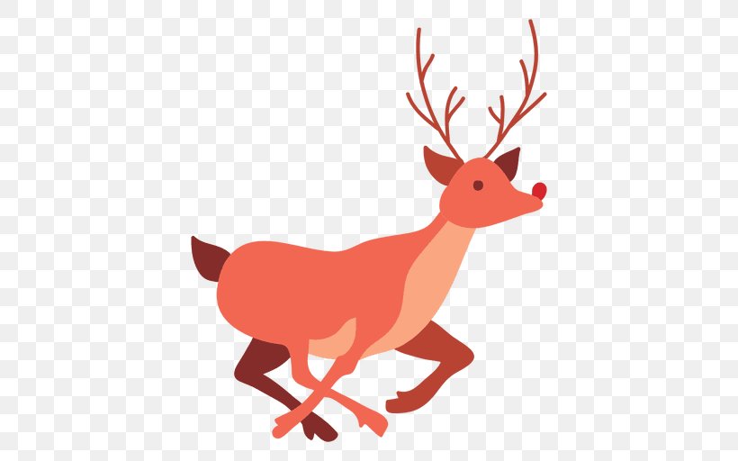 Reindeer Clip Art Rudolph Christmas Day, PNG, 512x512px, Reindeer, Antler, Cartoon, Christmas Day, Deer Download Free