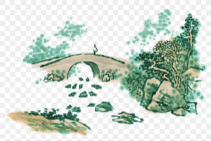 Chinese Painting Image Drawing, PNG, 1320x883px, Painting, Arch, Art, Botany, Bridge Download Free