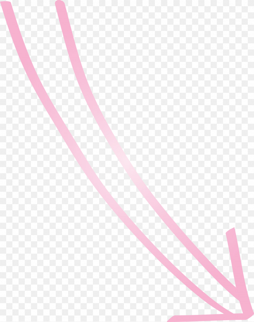 Hand Drawn Arrow, PNG, 2361x3000px, Hand Drawn Arrow, Line, Magenta, Material Property, Pink Download Free