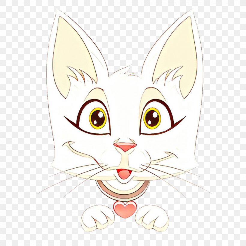 Cat White Whiskers Small To Medium-sized Cats Cartoon, PNG, 1200x1200px, Cat, Cartoon, Head, Kitten, Nose Download Free