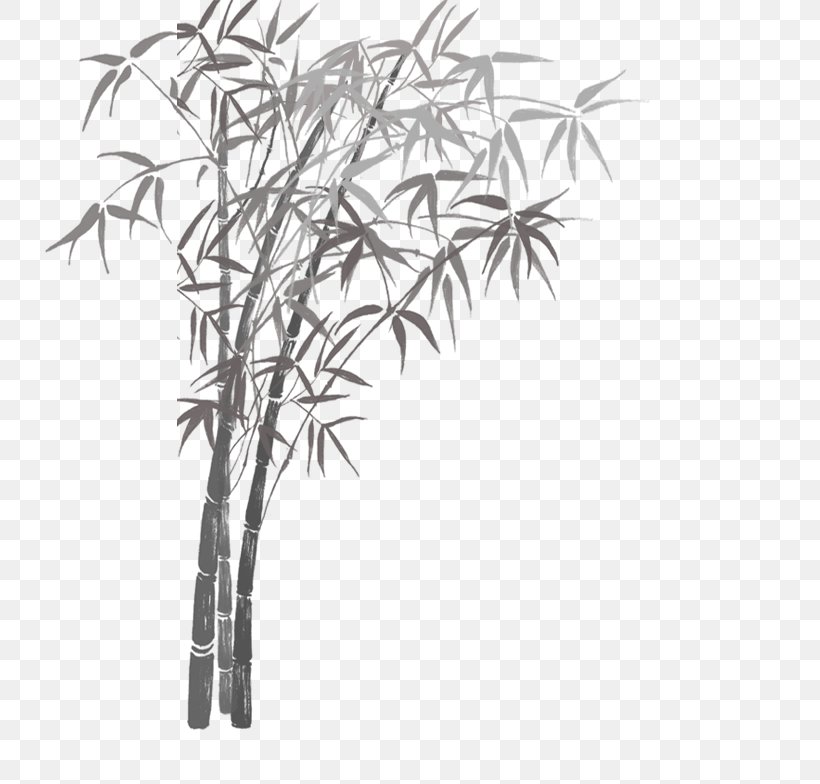 Ink Wash Painting Ink Brush Shan Shui, PNG, 731x784px, Ink Wash Painting, Art, Bamboo, Black And White, Branch Download Free