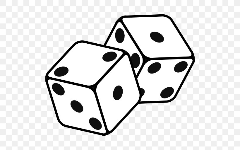 Line Art Point Dice Clip Art, PNG, 512x512px, Line Art, Artwork, Black And White, Dice, Dice Game Download Free