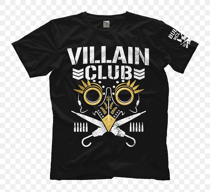 T-shirt Bullet Club New Japan Pro-Wrestling Clothing Sizes, PNG, 750x750px, Tshirt, Black, Brand, Bullet Club, Clothing Download Free