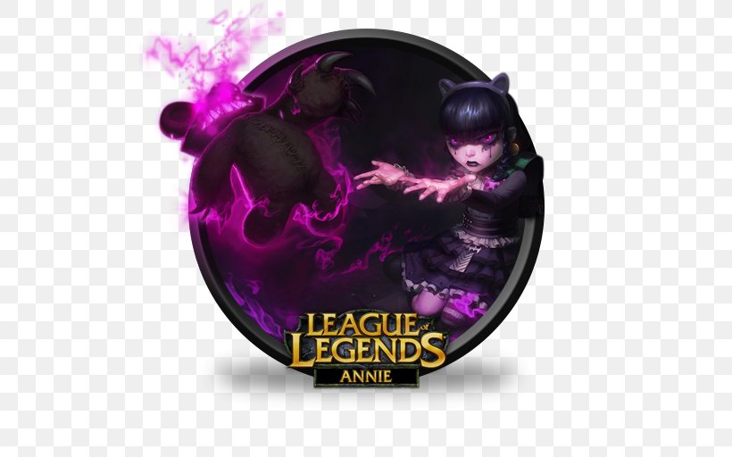 League Of Legends Riot Games Annie Desktop Wallpaper Art, PNG, 512x512px, League Of Legends, Annie, Art, Fan Art, Purple Download Free