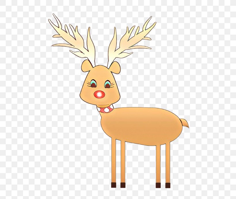 Reindeer, PNG, 500x690px, Reindeer, Cartoon, Deer, Elk, Fawn Download Free