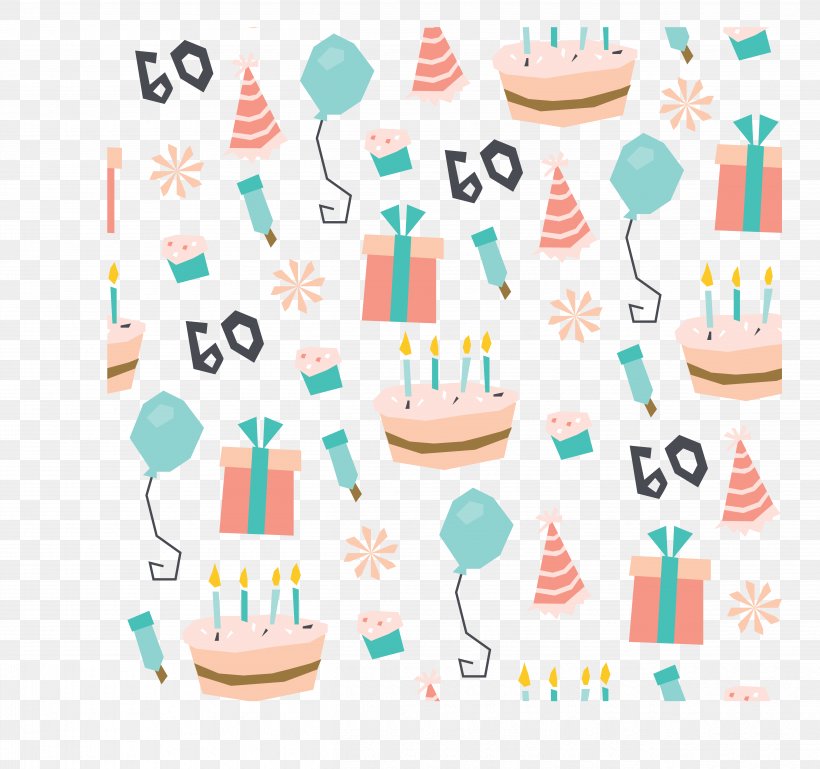 Birthday Cake Party Pattern, PNG, 5065x4755px, Birthday Cake, Birthday, Birthday Card, Food, Happy Birthday To You Download Free