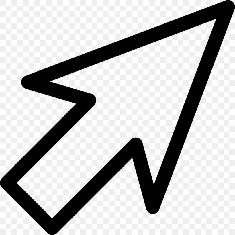 Computer Mouse Pointer Cursor Arrow, PNG, 980x980px, Computer Mouse, Area, Black, Black And White, Brand Download Free