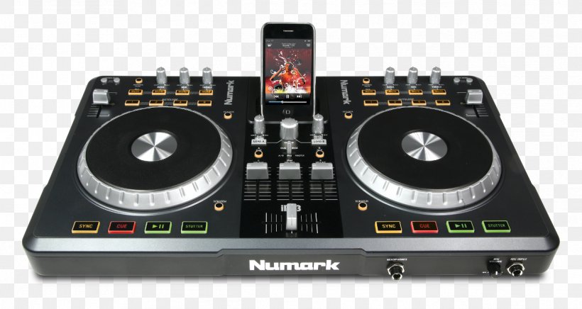 Disc Jockey Audio Mixers DJ Controller Numark Industries DJ Mixer, PNG, 1241x660px, Watercolor, Cartoon, Flower, Frame, Heart Download Free