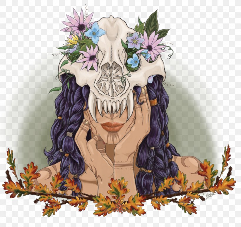 Flower Skull Legendary Creature Tree, PNG, 920x869px, Flower, Art, Fictional Character, Legendary Creature, Mythical Creature Download Free
