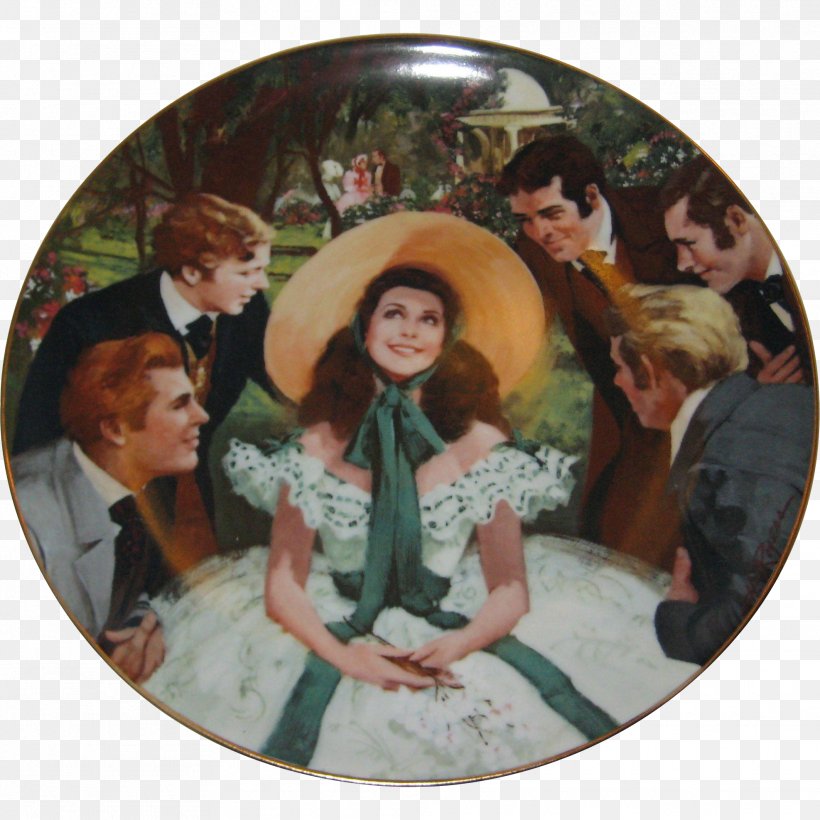 Scarlett O'Hara Plate Porcelain Book Tableware, PNG, 1974x1974px, Plate, Book, Bradford Exchange, Classic Book, Dishware Download Free