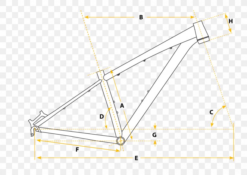 Bicycle Frames Line Angle Point, PNG, 1000x708px, Bicycle Frames, Area, Bicycle Frame, Bicycle Part, Point Download Free