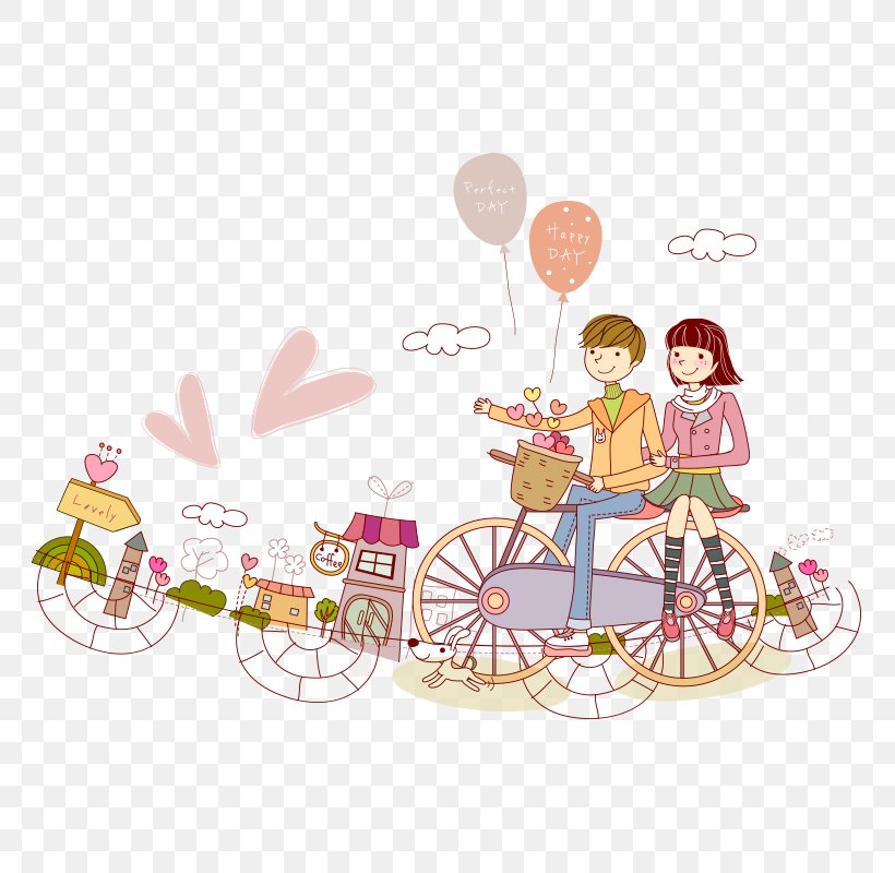 Cycling Bicycle Significant Other Cartoon Illustration, PNG, 800x800px, Cycling, Architecture, Art, Bicycle, Cartoon Download Free