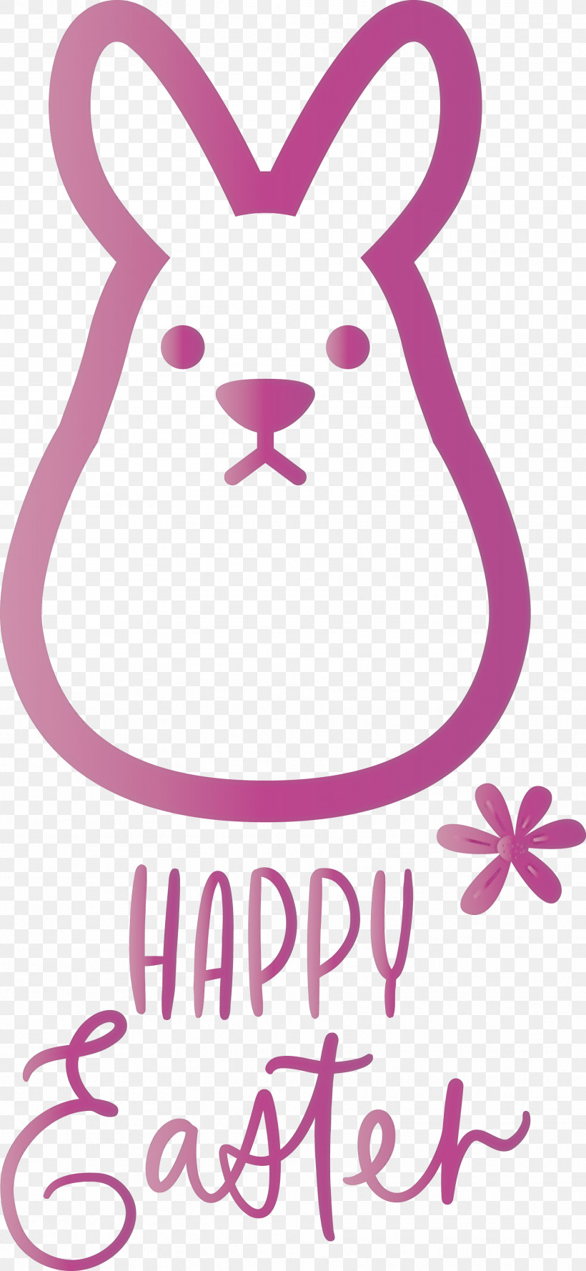 Easter Day Easter Sunday Happy Easter, PNG, 1768x3834px, Easter Day, Easter Bunny, Easter Sunday, Happy Easter, Magenta Download Free