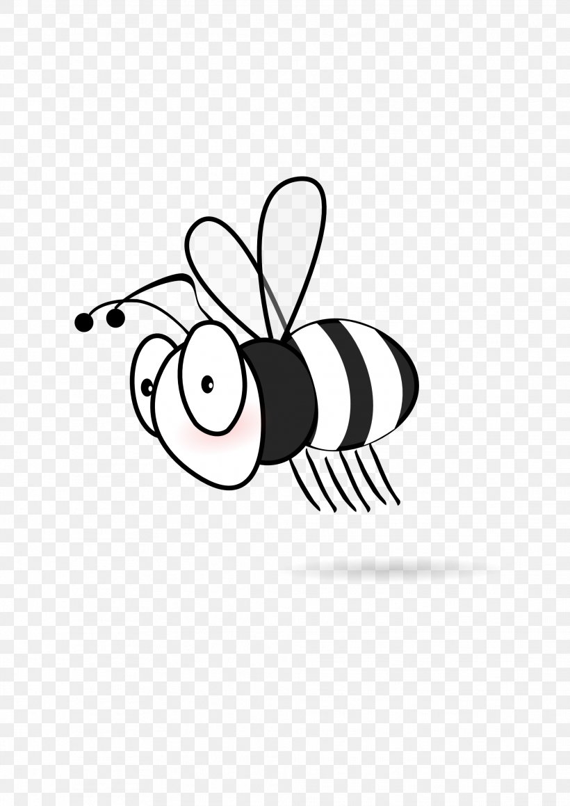 Honey Bee Bumblebee Clip Art, PNG, 1979x2799px, Bee, Area, Artwork, Black, Black And White Download Free