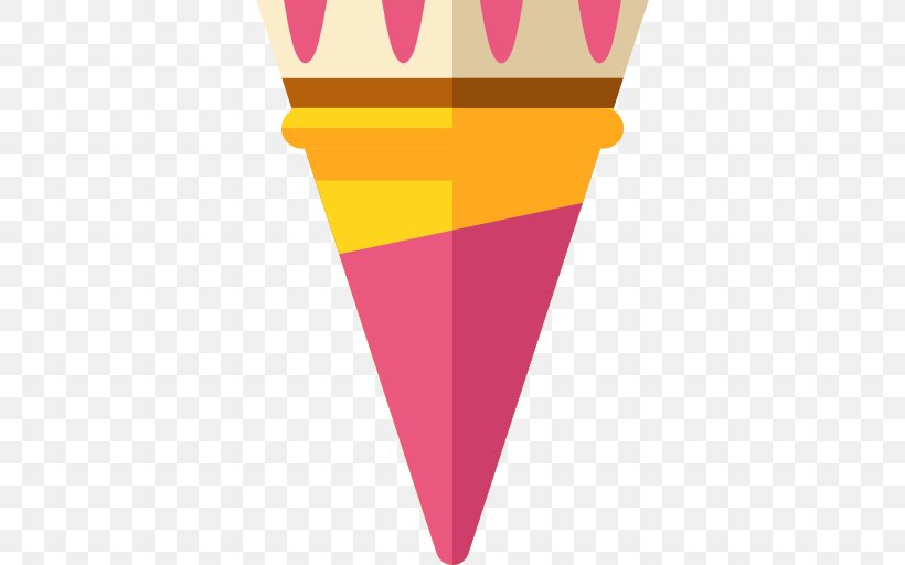 Ice Cream Cones Line Angle, PNG, 512x512px, Ice Cream Cones, Cone, Ice Cream Cone, Magenta, Yellow Download Free