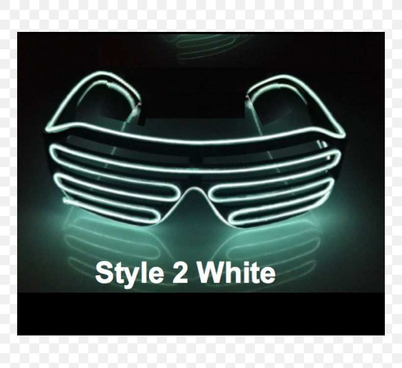 Light Electroluminescent Wire Sunglasses Clothing, PNG, 750x750px, Light, Brand, Clothing, Color, Costume Download Free