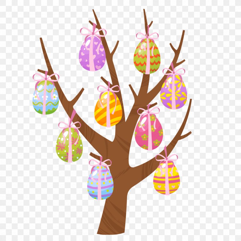 Vector Graphics Illustration Royalty-free Easter, PNG, 1000x1000px, Royaltyfree, Branch, Cartoon, Creative Market, Easter Download Free
