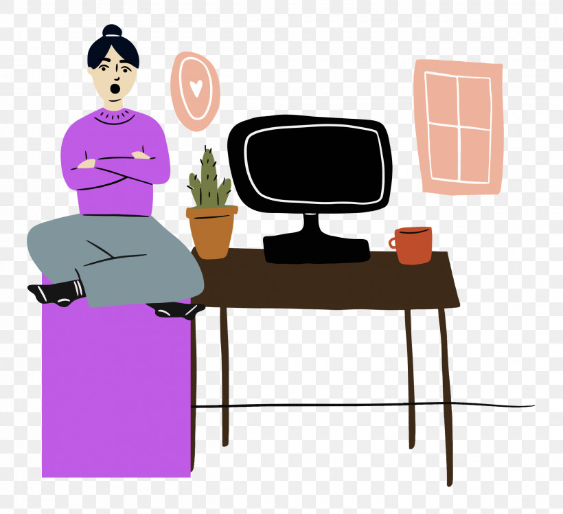 At Home, PNG, 2500x2283px, At Home, Behavior, Cartoon, Chair, Human Download Free