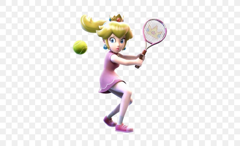 Mario Sports Superstars Princess Peach Super Smash Bros. For Nintendo 3DS And Wii U Racket, PNG, 500x500px, Mario Sports Superstars, Baseball, Figurine, Football, Mario Series Download Free