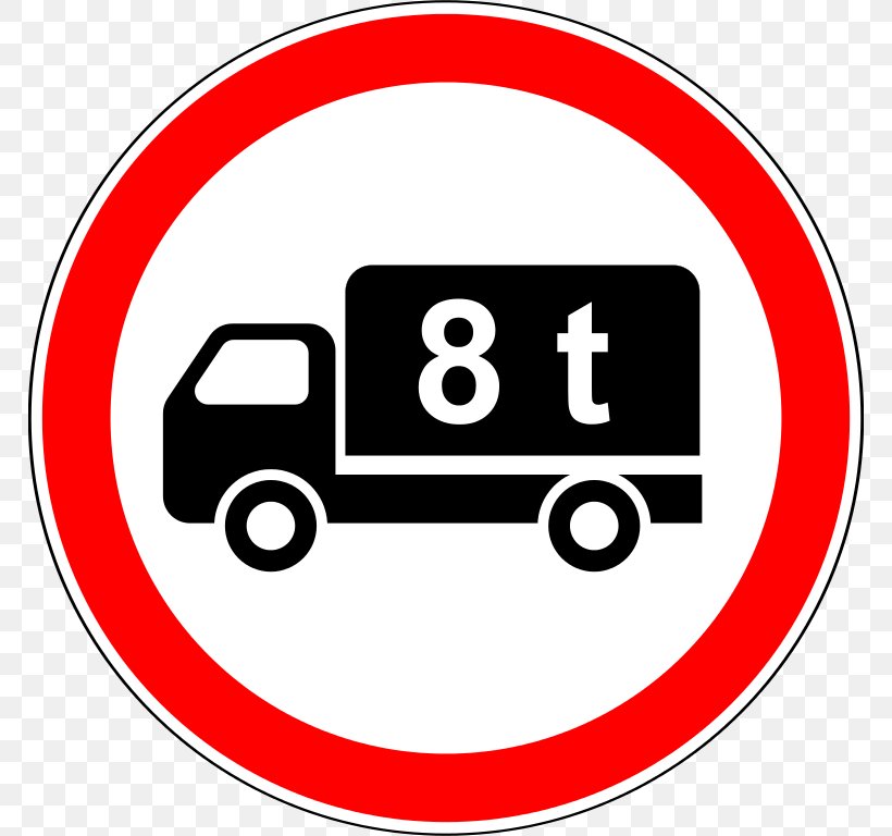 Traffic Sign Truck Regulatory Sign Warning Sign, PNG, 768x768px, Traffic Sign, Area, Brand, Cargo, Large Goods Vehicle Download Free