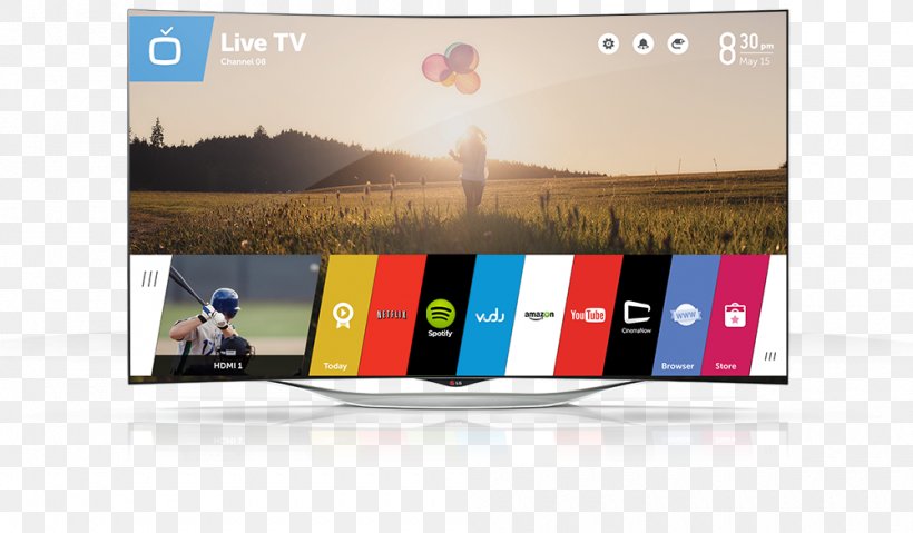 WebOS Smart TV LG Electronics LED-backlit LCD Television Set, PNG, 1000x585px, 4k Resolution, Webos, Advertising, Brand, Digital Television Download Free