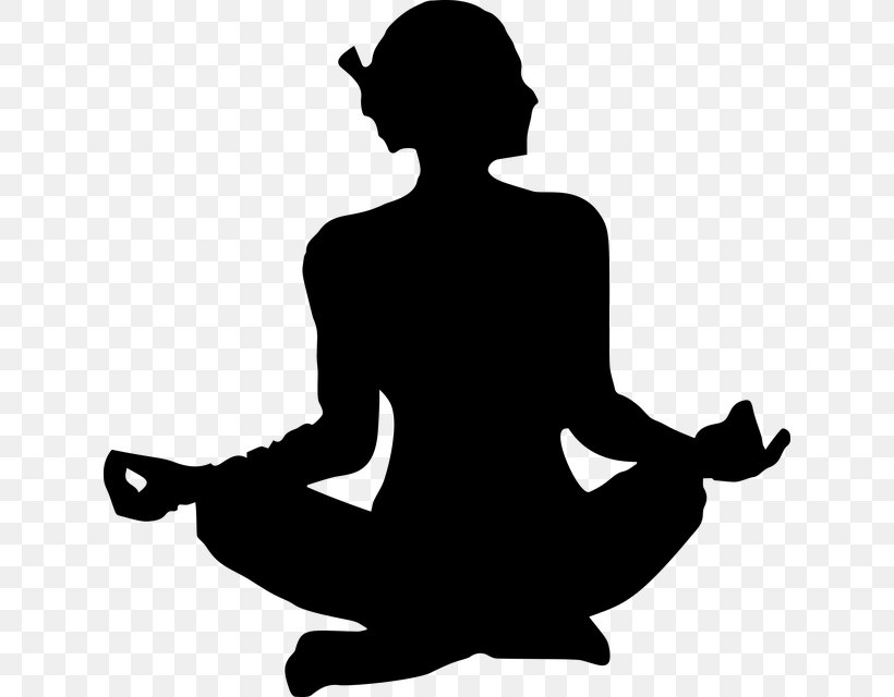 Asana Lotus Position Yoga Posture Vector Graphics, PNG, 630x640px, Asana, Blackandwhite, Exercise, Girl, Kneeling Download Free