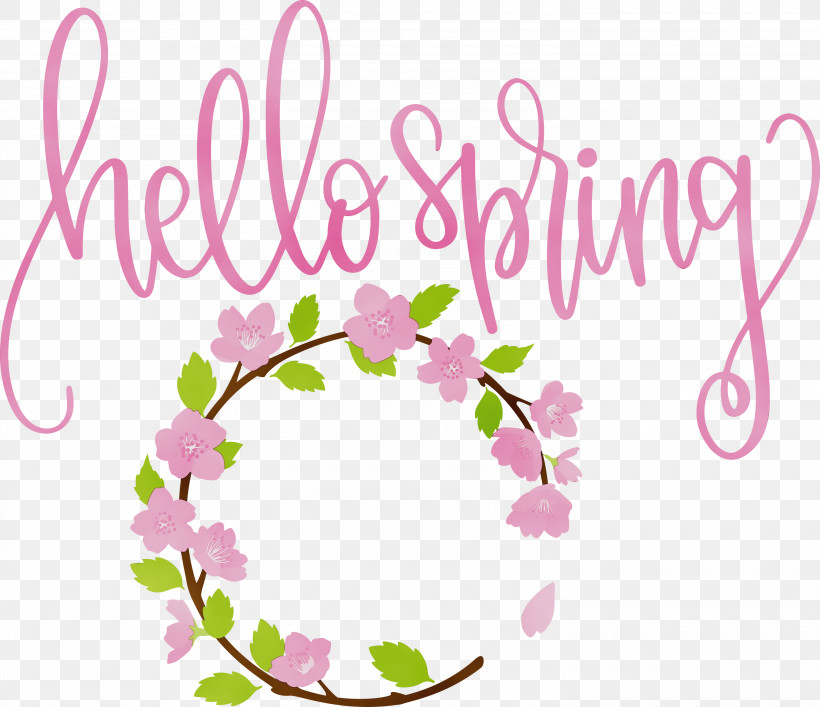 Floral Design, PNG, 3000x2588px, Hello Spring, Cut Flowers, Floral Design, Flower, Free Download Free