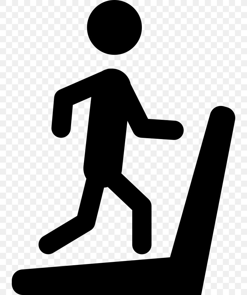 Treadmill Exercise Running Clip Art, PNG, 742x980px, Treadmill, Area, Black And White, Exercise, Finger Download Free