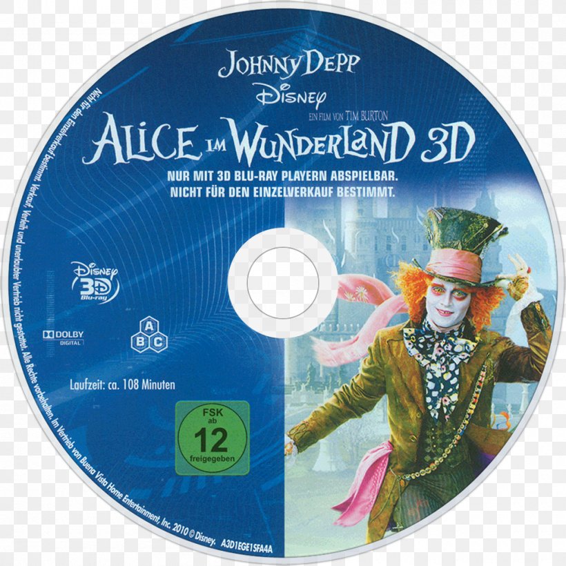 Alice's Adventures In Wonderland Alice In Wonderland Film Blu-ray Disc, PNG, 1000x1000px, 3d Film, 4k Resolution, Alice, Alice In Wonderland, Bluray Disc Download Free